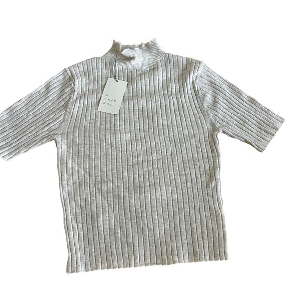 a new day Sweaters - A New Day Women's Oatmeal Mock Turtleneck Ribbed Sweater - Size XS - NWT